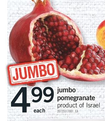 Fortinos Jumbo pomegranate offer