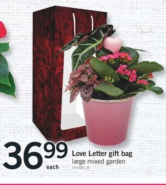 Fortinos Love letter gift bag offer
