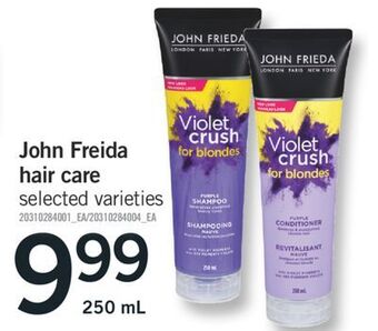Fortinos John freida hair care, 250 ml offer