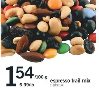 Fortinos Espresso trail mix offer