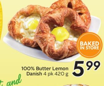 Sobeys 100% butter lemon danish offer