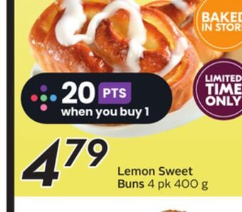 Sobeys Lemon sweet buns offer