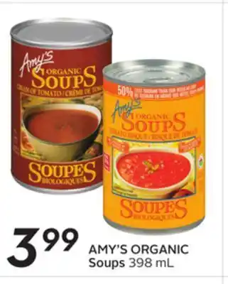 Sobeys Amy's organic soups offer