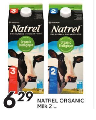 Sobeys Natrel organic milk offer