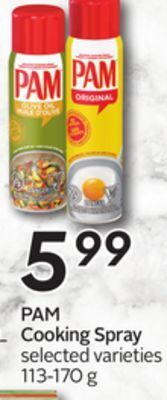 Sobeys Pam cooking spray offer