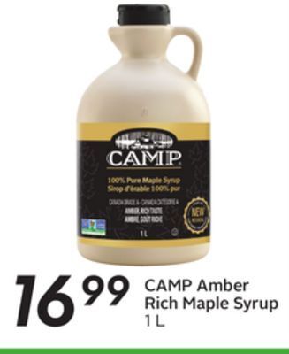 Sobeys Camp amber rich maple syrup offer