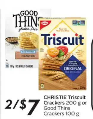 Sobeys Christie triscuit crackers offer