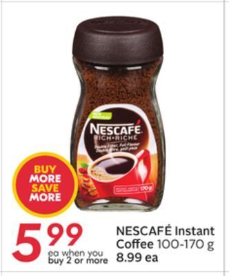 Sobeys Nescafé instant coffee offer