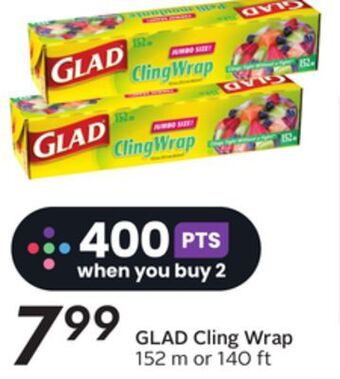 Sobeys Glad cling wrap offer