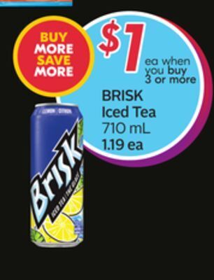 Sobeys Brisk iced tea offer