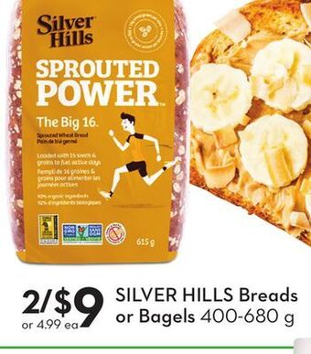 Sobeys Silver hills breads or bagels offer