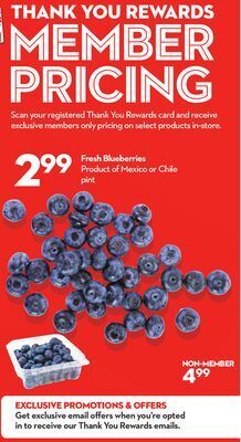 Longo's Fresh blueberries offer