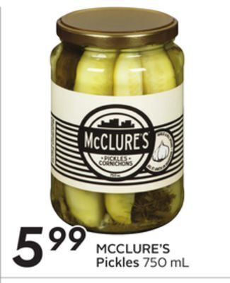 Sobeys Mcclure's pickles offer