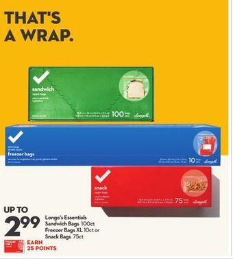 Longo's Longo's essentials sandwich bags offer