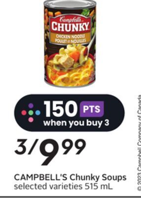 Sobeys Campbell's chunky soups offer