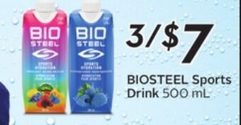 Sobeys Biosteel sports drink offer