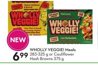 Sobeys Wholly veggie! meals offer