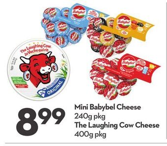 Longo's Mini babybel cheese 240g pkg the laughing cow cheese 400g pkg mini babybel cheese offer