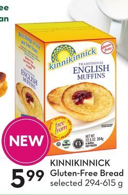 Sobeys Kinnikinnick gluten-free bread offer