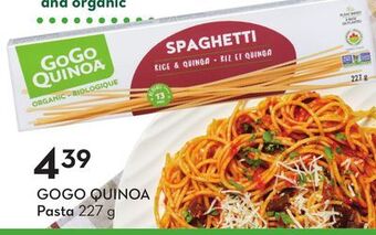 Sobeys Gogo quinoa pasta offer