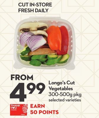 Longo's Longo's cut vegetables offer