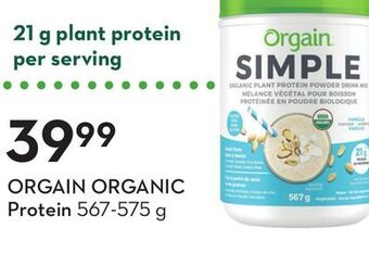 Sobeys Orgain organic protein offer