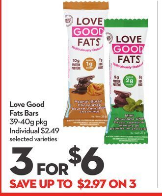 Longo's Love good fats bars offer
