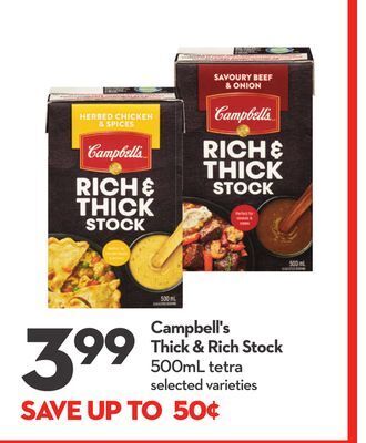 Longo's Campbell's thick & rich stock offer