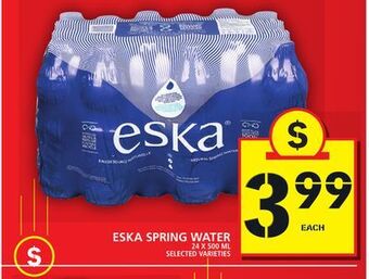 Food Basics Eska spring water offer