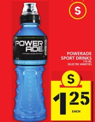 Food Basics Powerade sport drinks offer