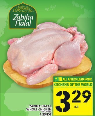 Food Basics Zabiha halal whole chicken offer