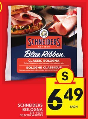 Food Basics Schneiders bologna offer