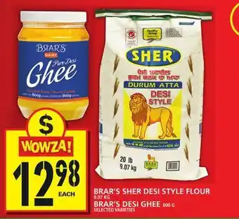 Food Basics Brar's sher desi style flour or brar's desi ghee offer