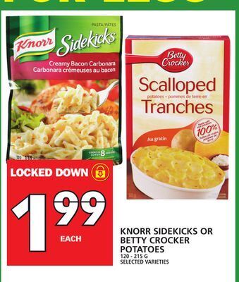 Food Basics Knorr sidekicks or betty crocker potatoes offer