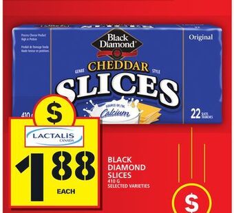 Food Basics Black diamond slices offer