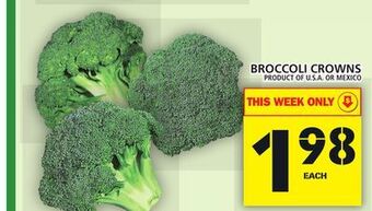 Food Basics Broccoli crowns offer
