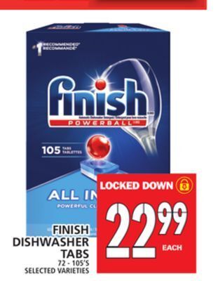 Food Basics Finish dishwasher tabs offer