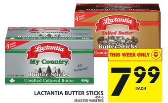 Food Basics Lactantia butter sticks offer