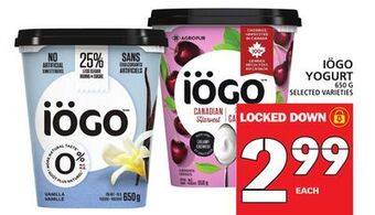 Food Basics Iögo yogurt offer