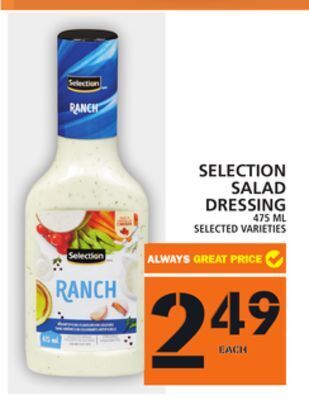 Food Basics Selection salad dressing offer