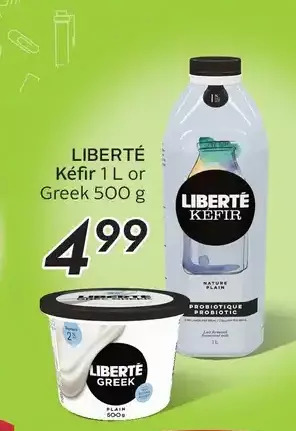 Sobeys Liberté kéfir or greek offer