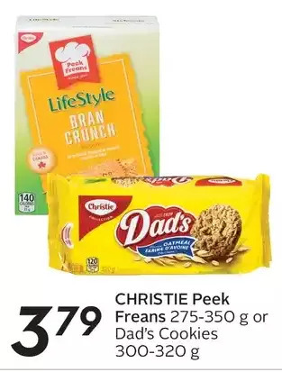 Sobeys Christie peek freans or dad's cookies offer