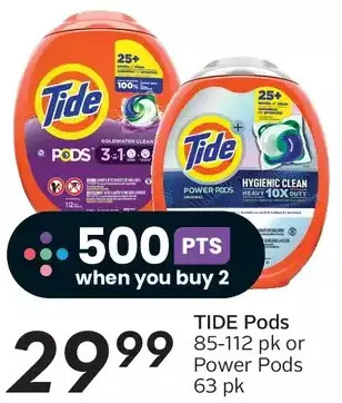 Sobeys Tide pods or power pods offer