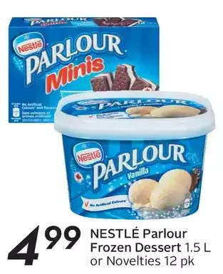 Sobeys Nestlé parlour frozen dessert or novelties offer