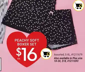 Giant Tiger Peachy soft boxer set offer
