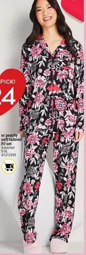Giant Tiger Peachy soft tailored pj set offer