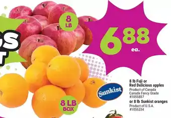 Giant Tiger 8 lb fuji or red delicious apples offer