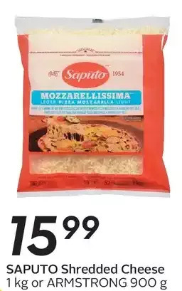 Sobeys Saputo shredded cheese or armstrong offer