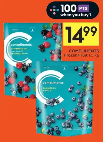 Foodland Compliments frozen fruit offer