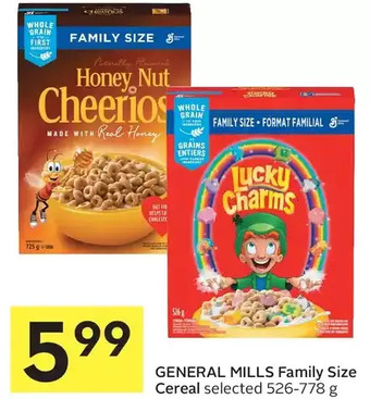 Foodland General mills family size cereal offer